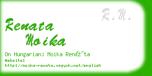 renata moika business card